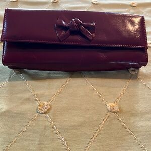 Bussi  Ladies  red leather  clutch